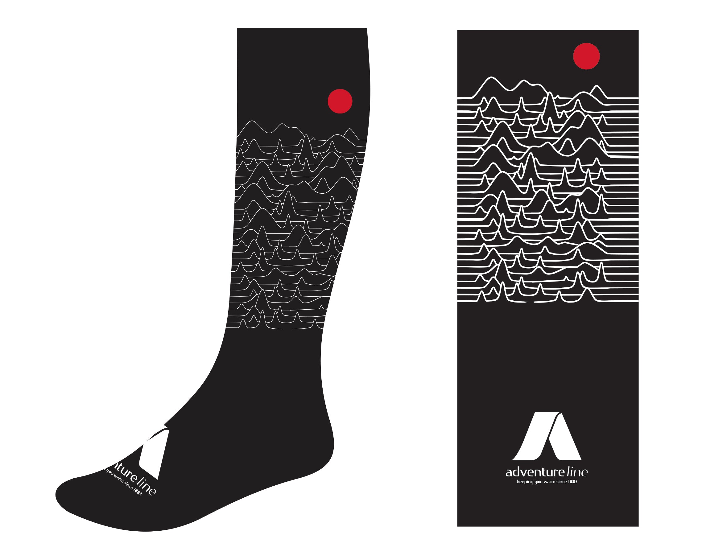 Adv Simple Mountain Sock