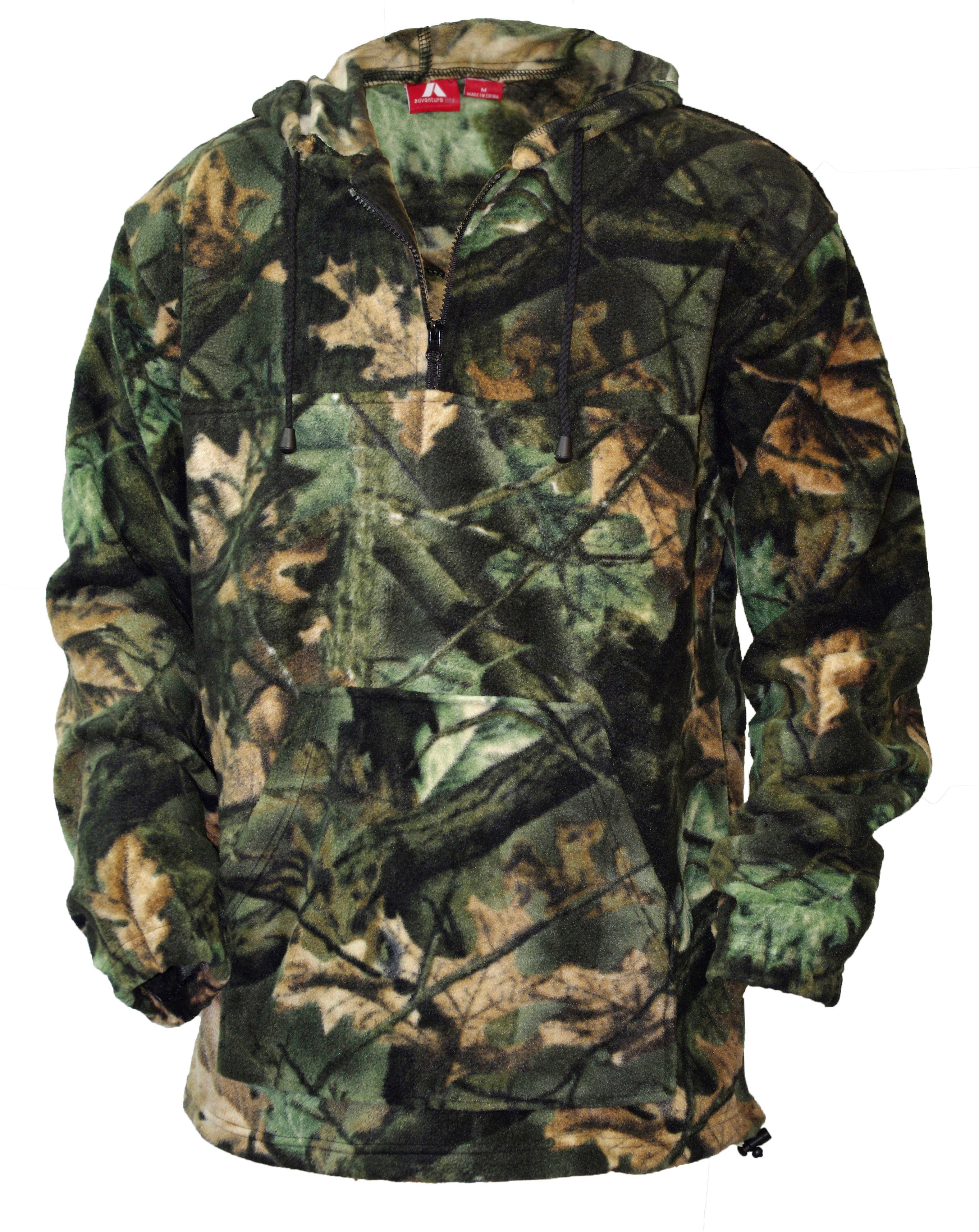 Kids Camo Half Zip