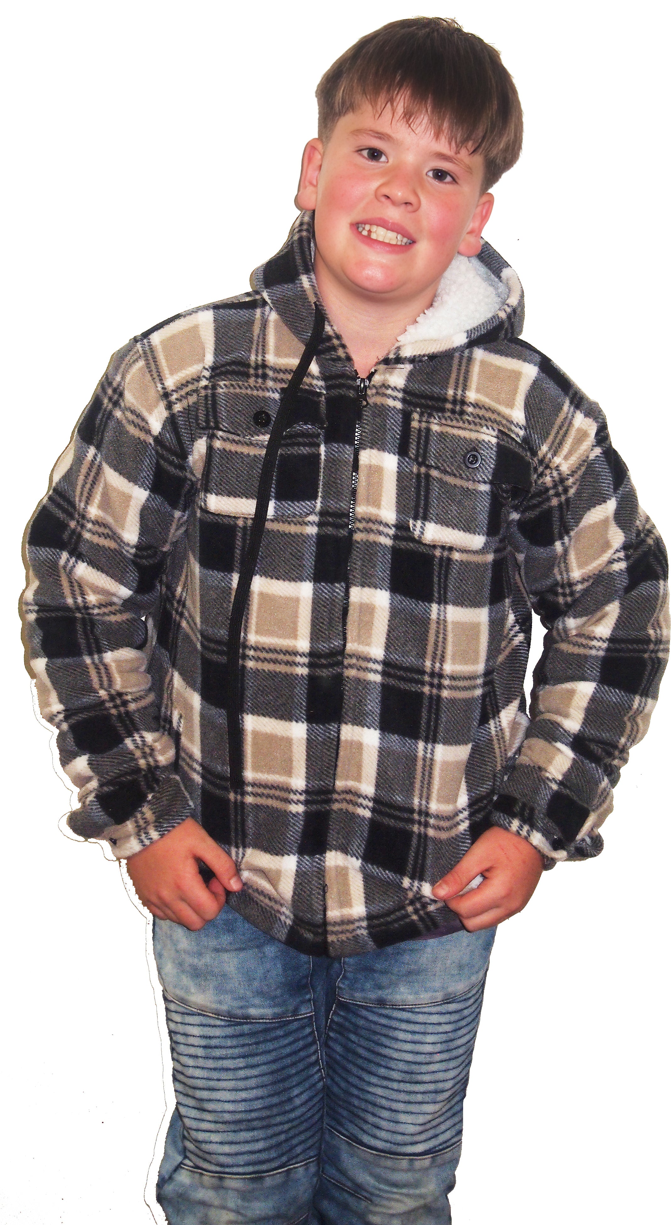 Boys and Girls Sherpa Hoodie