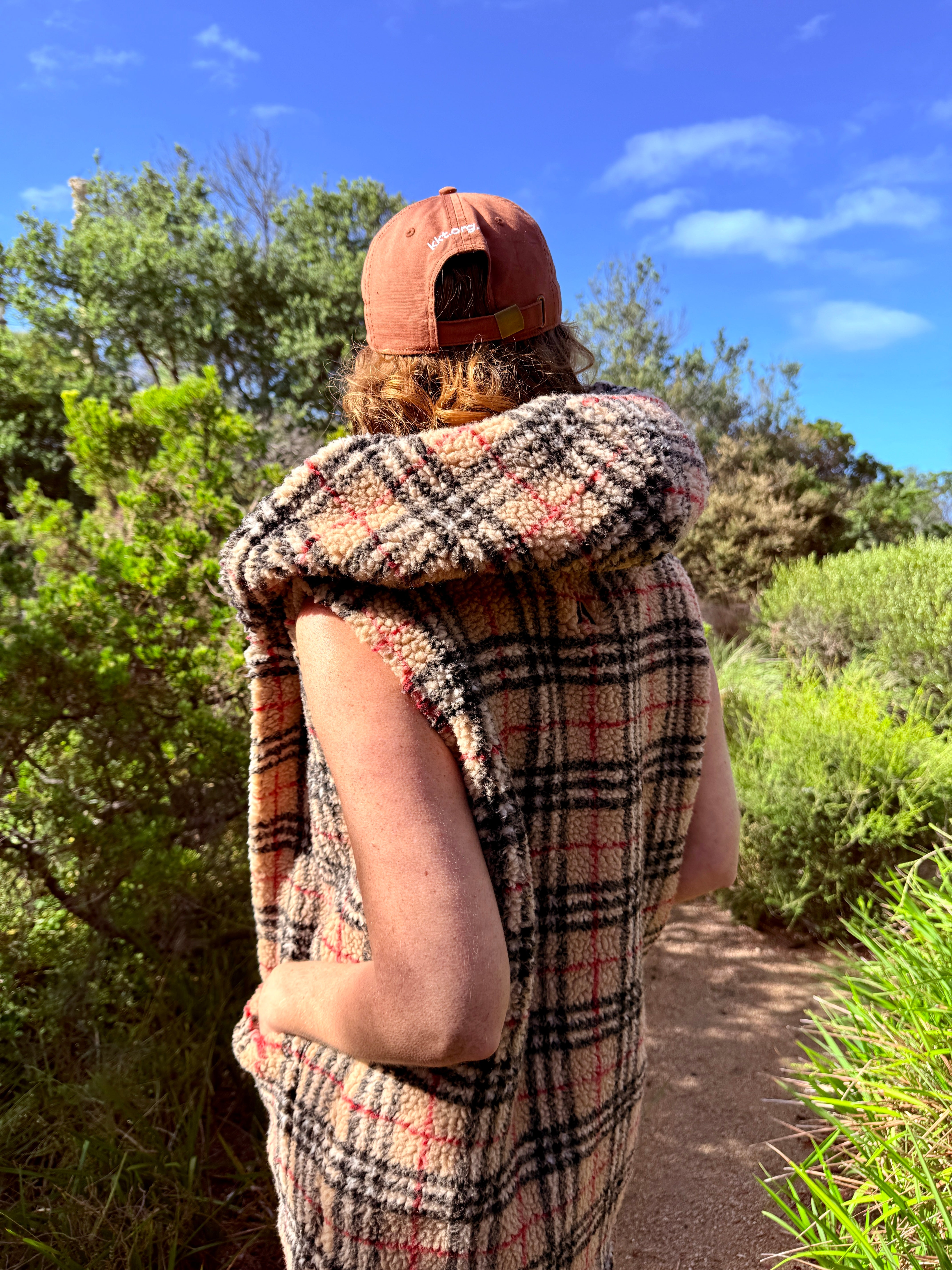 Cattlegirl Jacquard Vest with Sherpa Lining
