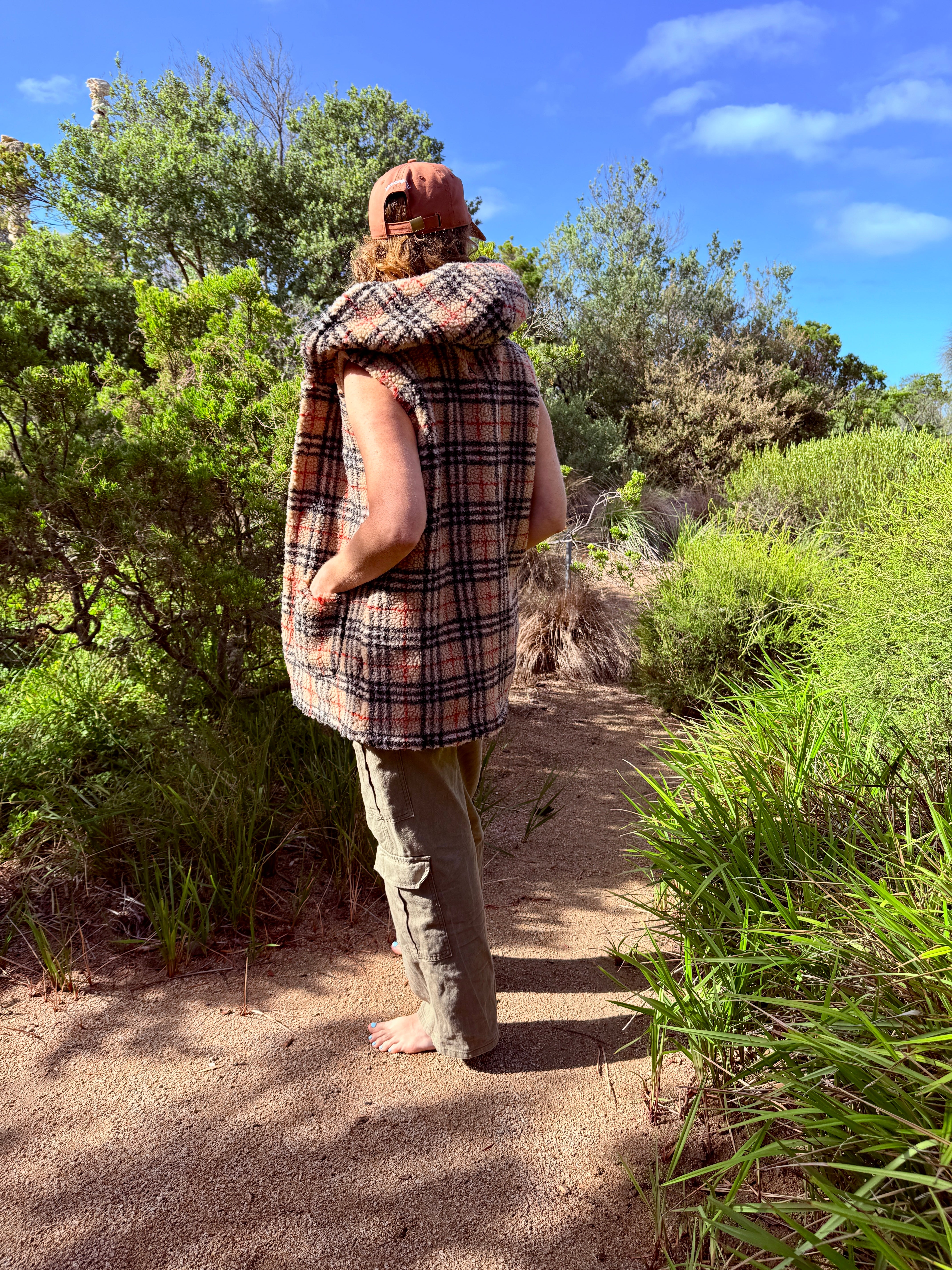 Cattlegirl Jacquard Vest with Sherpa Lining